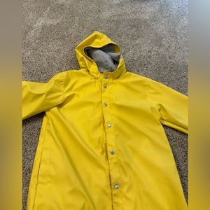 Janie and Jack yellow raincoat. Perfect Condition. Youth Size 10-12.